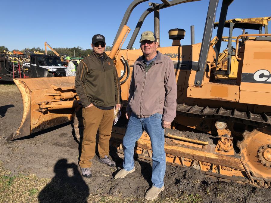 Craig (L) and Barth Roberts of Roberts Paving, Hillsboro, Ohio, needed a dozer for their upcoming spring projects and thought this Case 1150H LT would suit their needs.