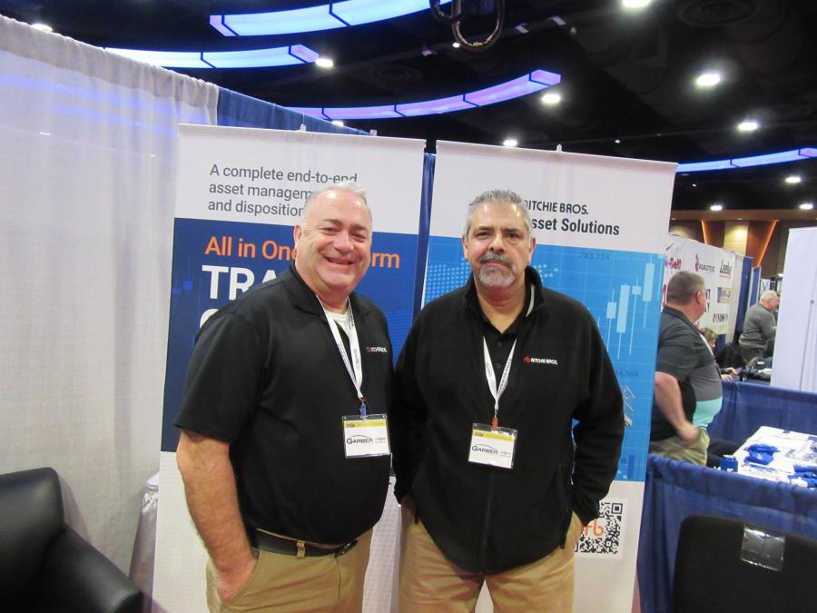 Ritchie Bros.’ Scott Snyder (L) and Fred Lopez were on hand to discuss the auction company’s schedule of premier auctions at the conference.
