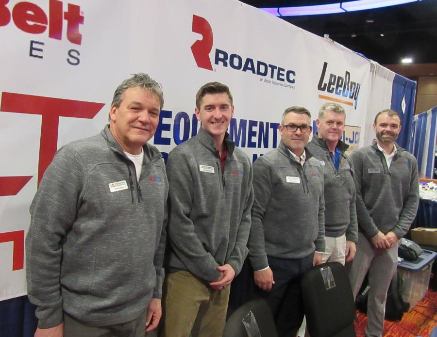 (L-R): Alta Equipment Company’s Tom Bridson, Josh DeYonker, Rob O’Rourke, Chuck Detzler and Brian Gillette were on hand to welcome attendees at the MITA Conference and Trade Show.
