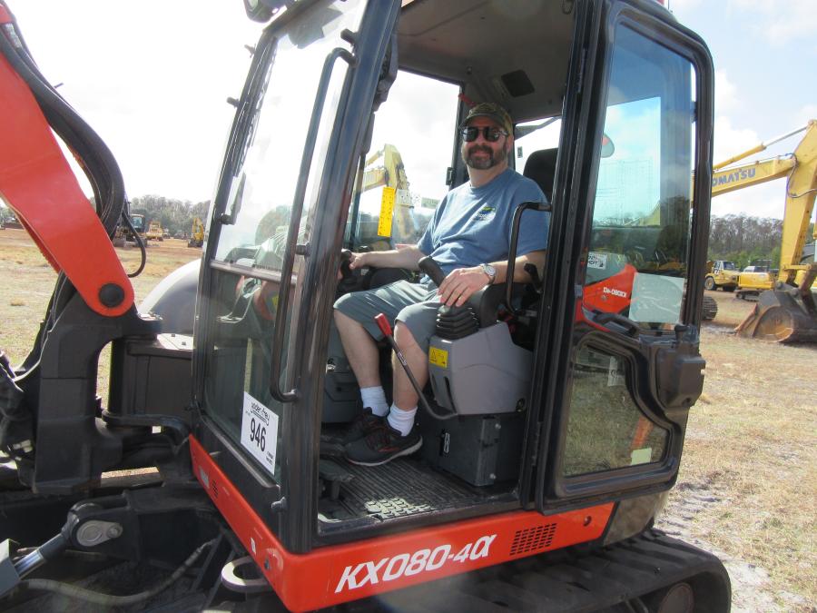 Corey Hoffman of Hoffman Brothers Lumber in Richfield, Pa., put this Kubota KX080-4CX excavator through its paces.
