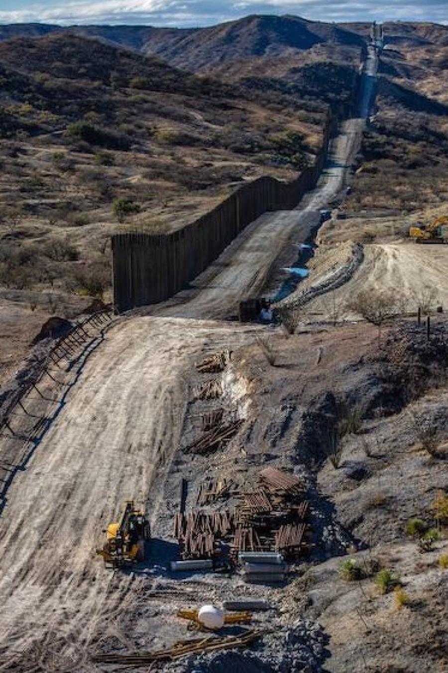The donated materials are part of a federal effort to clear out the estimated $265 million in leftover wall parts from dormant construction sites along the U.S.-Mexico border.
