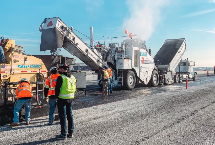 Construction crews from Sully-Miller Contracting Co. were responsible for rehabilitating runway 7R/25L at the Los Angeles International Airport. The runway project covered apprximately 7,000 of the 11,000-ft. runway and the two high-speed exit taxiways.