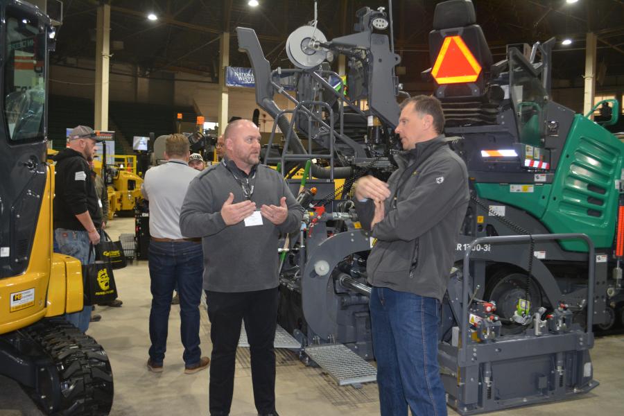 Lets talk paving. Wirtgen’s Tom Chastain and Honnen Equipment’s Wirtgen Group Sales Manager Andy Nicolas discuss features of the Vogele 1300-3i paver at the Rocky Mountain Asphalt Conference and Equipment Show.