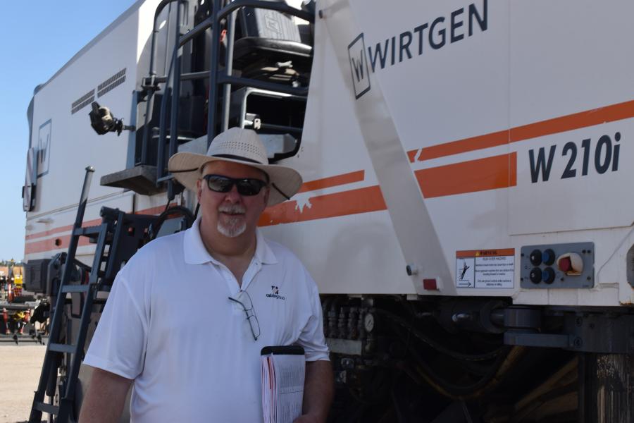 Mark Pentz of Calvin Group represents a third-generation company that specializes in buying and selling specialized paving equipment.