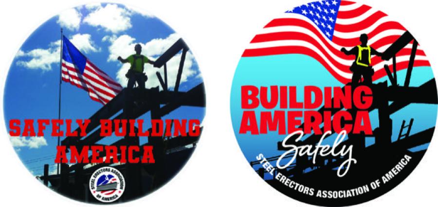 The inspiration for the winning hard hat sticker came from Matt English, a foreman ironworker for MAS Building and Bridge, Norfolk, Mass.