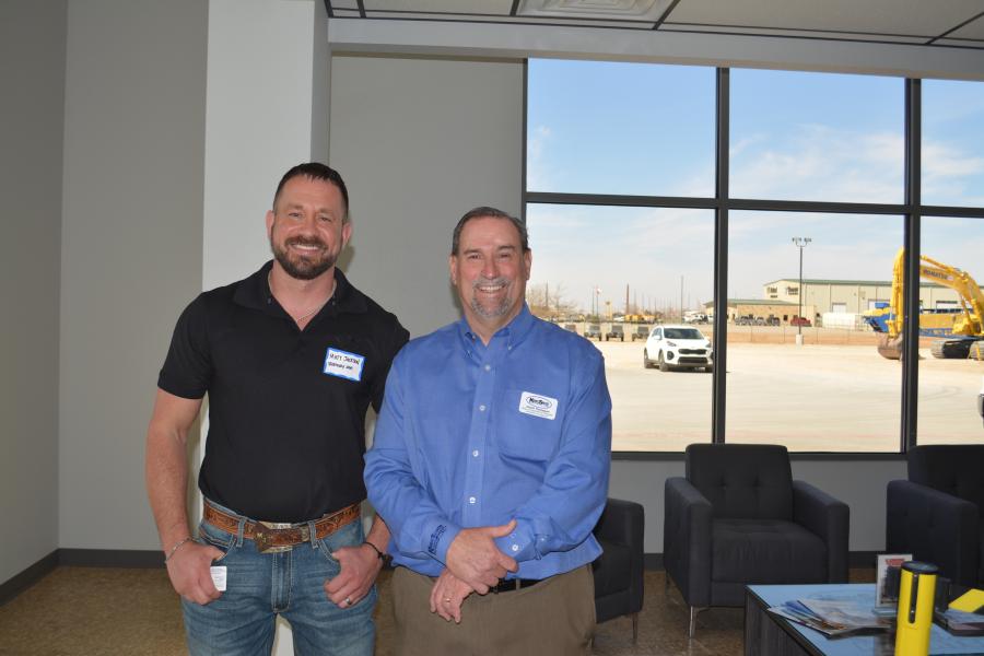 Matt Jackson (L), KSM territory manager, and Chuck Thompson, KSM sales and operations manager for Lubbock and Amarillo.

