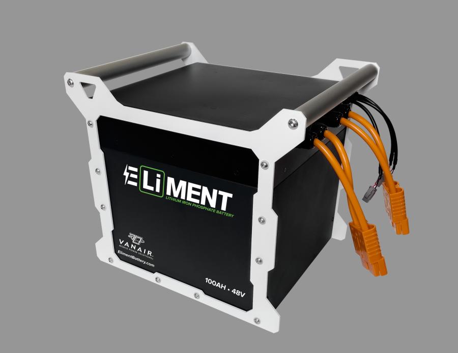 Powered by Vanair’s specifically developed line of ELiMENT lithium iron phosphate batteries, EPEQ allows users to turn off the vehicle’s engine and run the equipment needed on the job site.