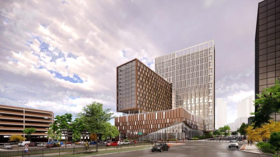 Located in downtown White Plains, N.Y., 25 North Lex will contain 500 rental apartments, 60,000 sq. ft. of amenities and 19,000 sq. ft. of ground-floor retail space.. (Greystar Real Estate Partners rendering)