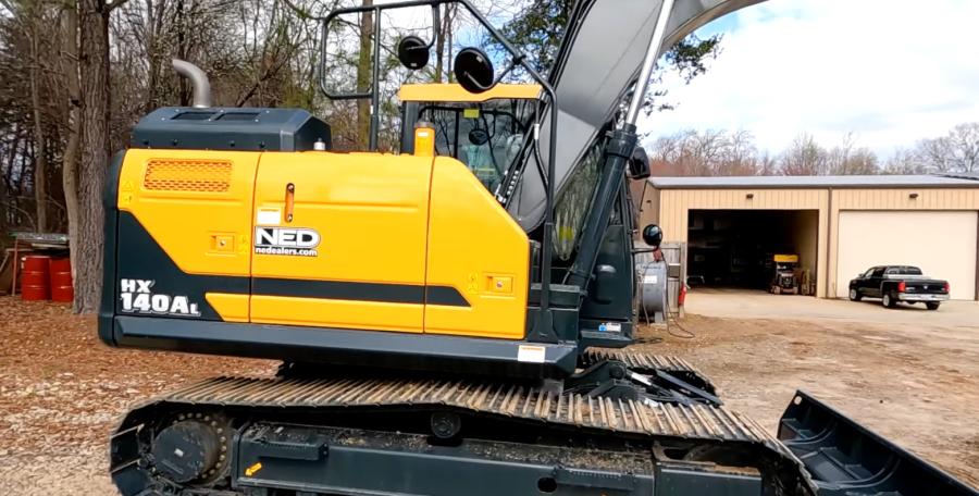 Recently, Upstate Brush Control took delivery of the new Hyundai excavator, which it plans to use to remove trees and stumps, dig basements and clear residential lots.