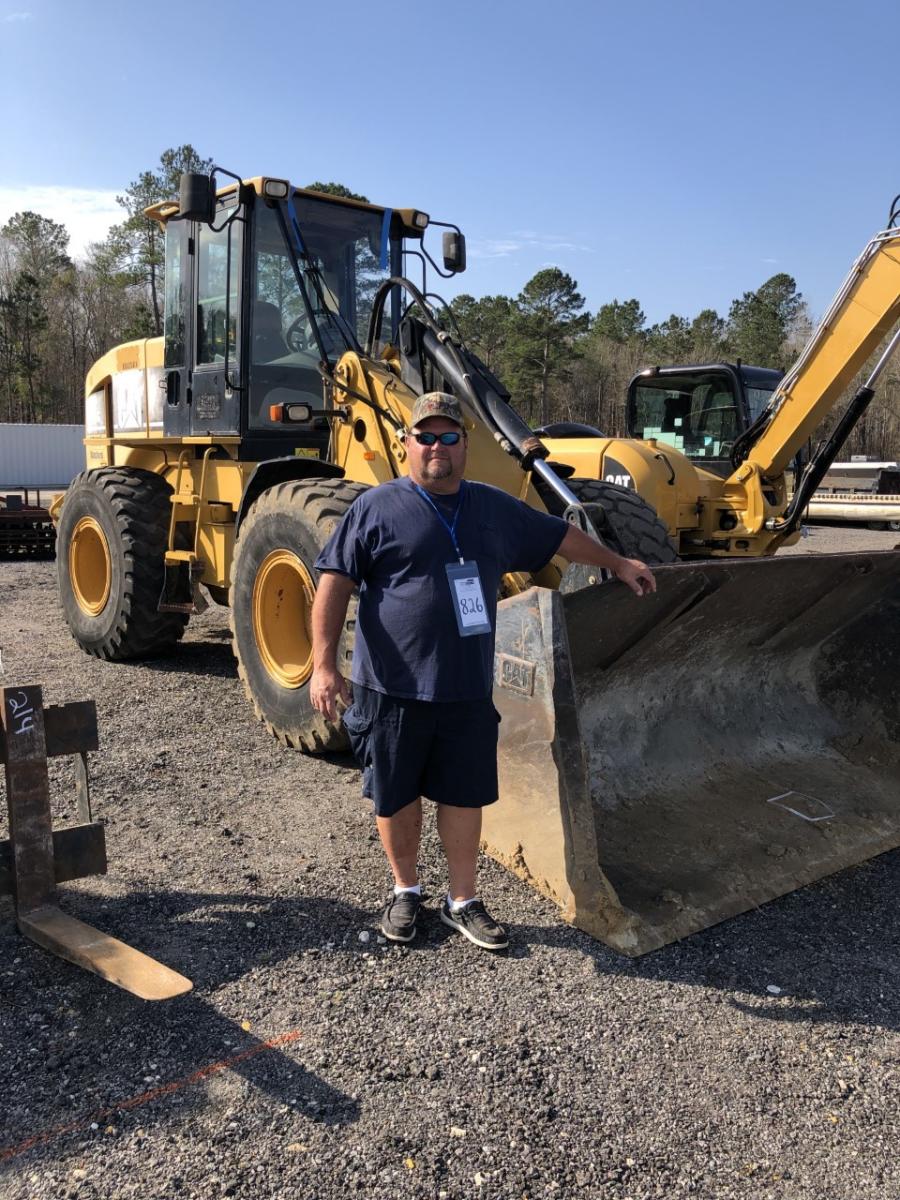 Lynwood Ard of Ard Timber Company in Andrews, S.C., planned to bid on the Cat 924G wheel loaders.