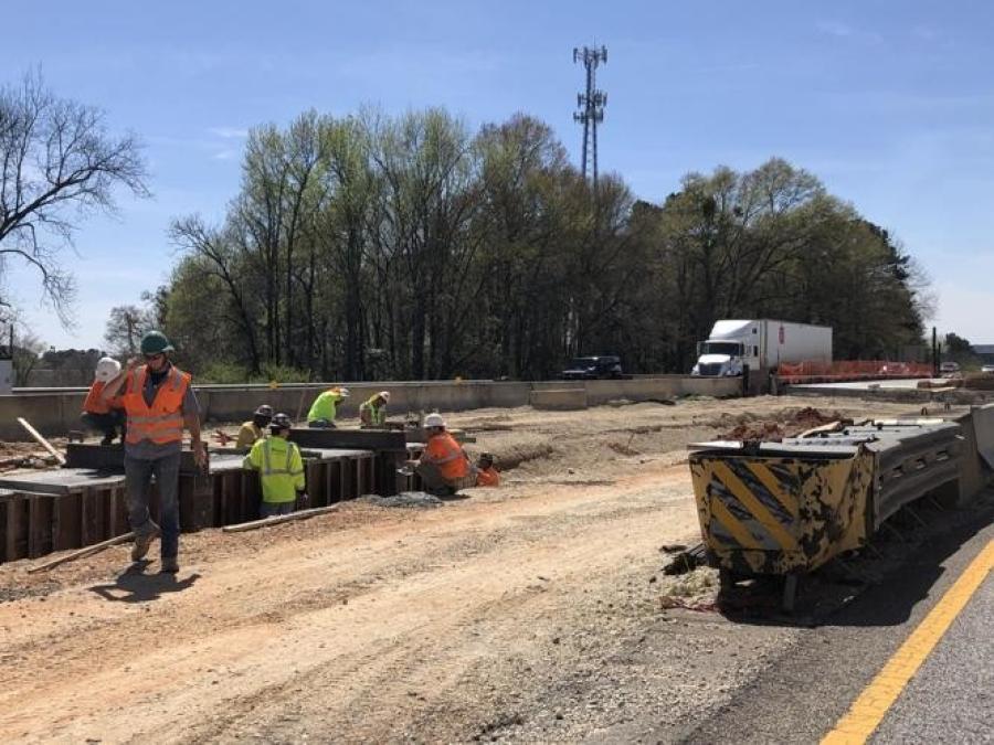 Lee County Sheriff Jay Jones reminds drivers to be cautious and to slow down while driving through the construction on Interstate 85, especially while workers are on site. (Lauren Johnson/Opelika-Auburn news photo)
