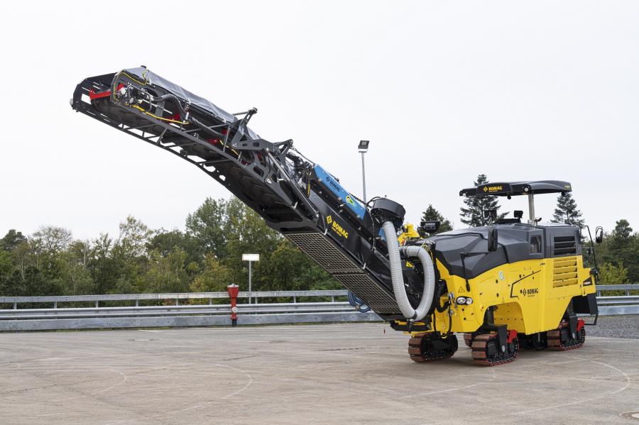 The Bomag BM 1200/35-2 mill is productive with its 164-ft./min maximum milling speed and gets around the site with its 410-ft./min transport speed.