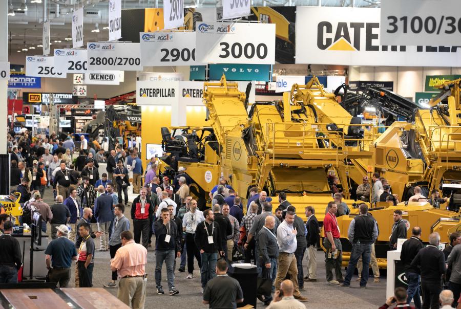 Attendees explore the latest machines and tech at World of Asphalt 2022.