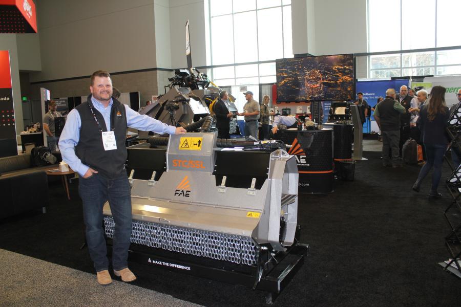At the show, John Keeney discussed the new FAE?USA STC/SSL stone crushers for skid steer loaders.