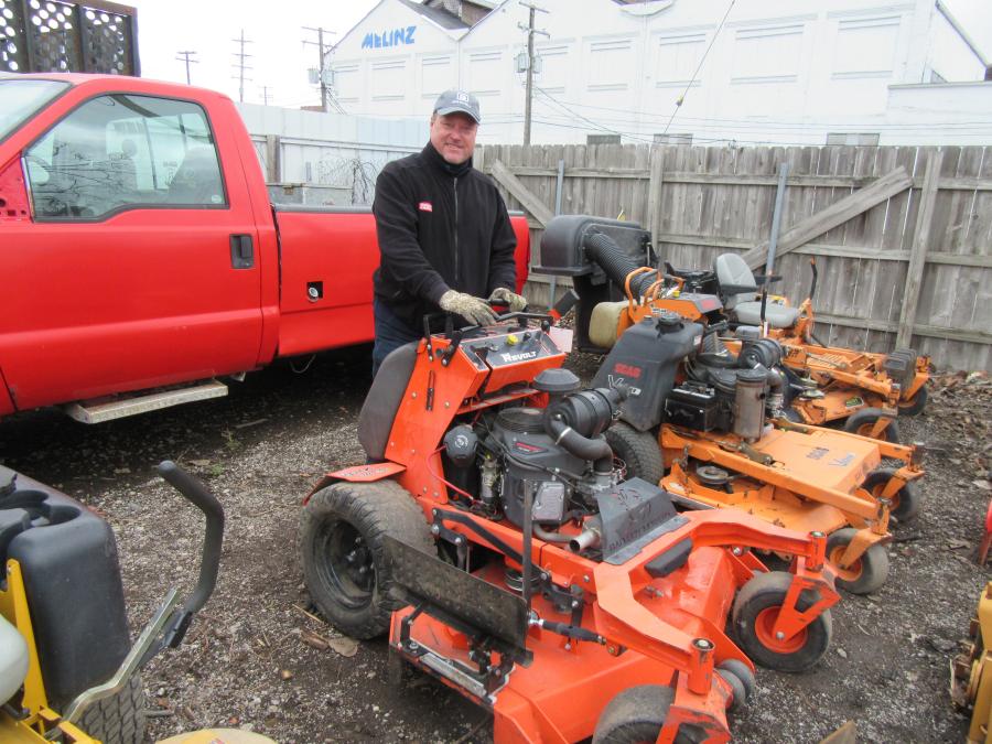 Chris Trudick of Truponic Landscape Services was in search of equipment and possibly some landscape accounts.