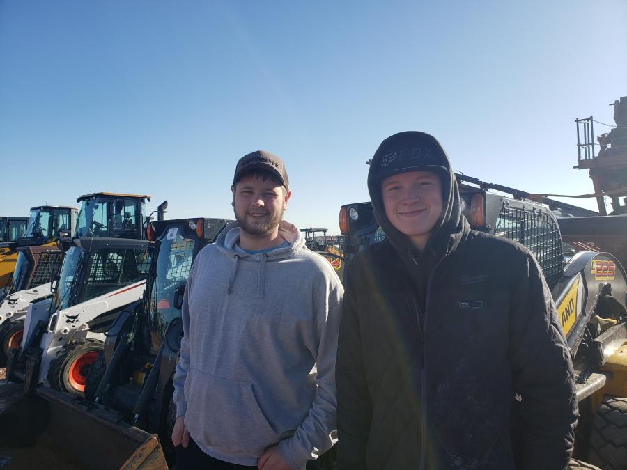 Justin Vruink (L) and Michael Vruink of TJ’s Auto thought this New Holland L225 skid steer was a great find.
