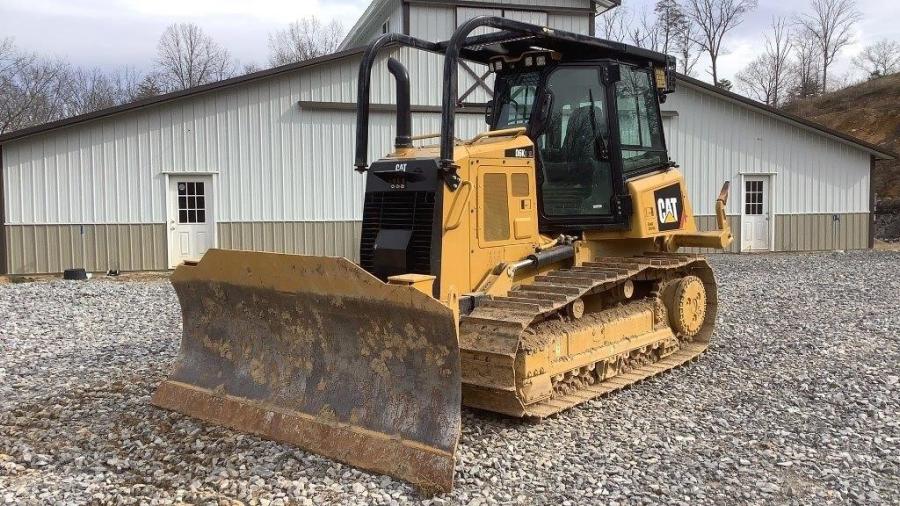 The sale catalog includes high-demand Cat equipment manufactured in 2018, including this dozer.