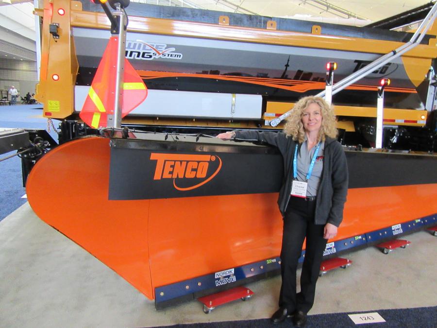 Tenco’s Chantal Rousseau was in from Canada to present the Tenco wide wing system. 
