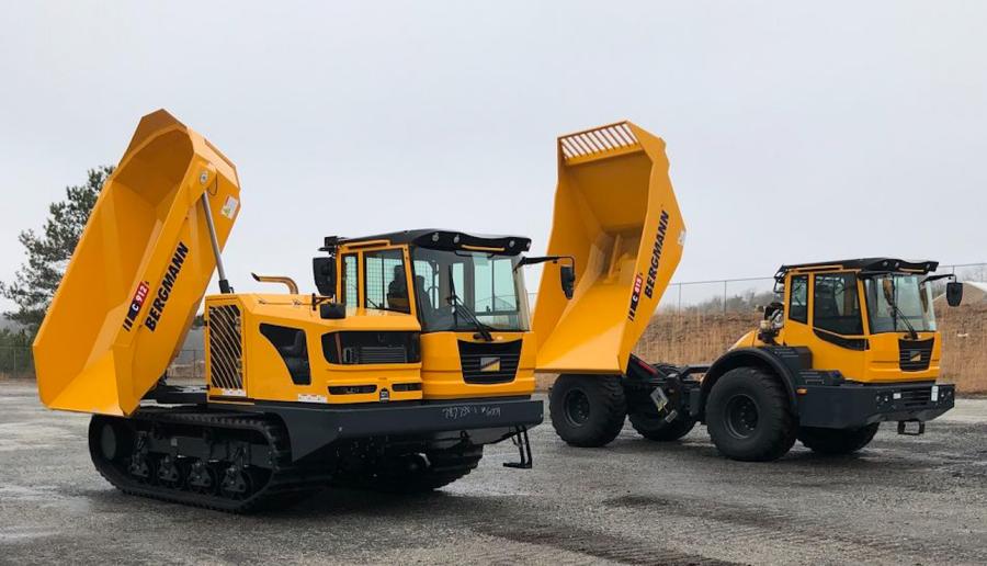 The Bergmann Americas C912s track dumper offers dumping in both swivel and dump with 180 degrees. The 815s model is available as a rear, round or three-way tipper.