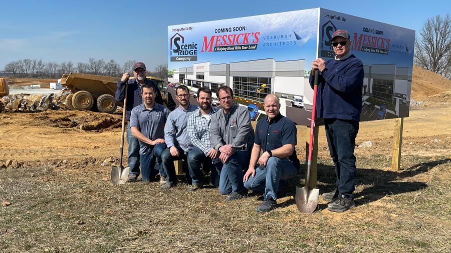 The Messick family at the groundbreaking of the new facility in Mount Joy, Pa. (L-R) are Ken Messick, Neil Messick, Kevin Messick, Lucas Messick, Bryan Messick, Scott Messick and Bob Messick.