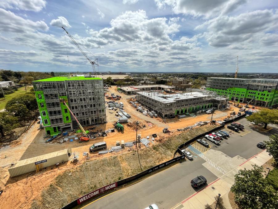 Deemed the largest project in the history of the University of South Carolina, Campus Village will provide four new buildings and more than 1,800 new beds by fall of 2023.
(University of South Carolina photo)