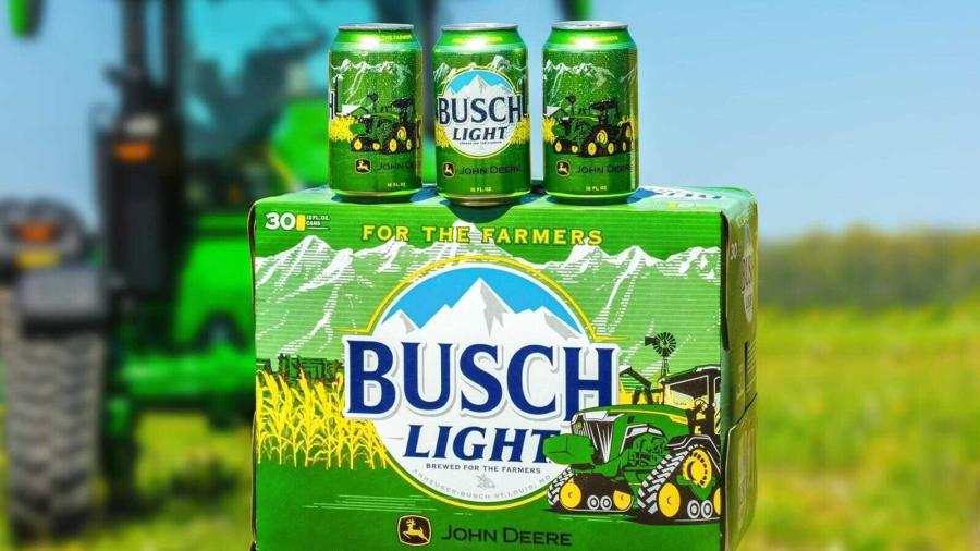 The limited-edition John Deere X Busch Light cans are part of the For the Farmers initiative. (Farmers Rescue photo)