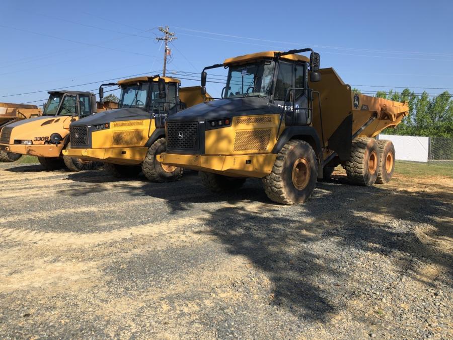This pair of John Deere 310E trucks were sold to a contractor in Charleston, S.C.
(CEG photo)
