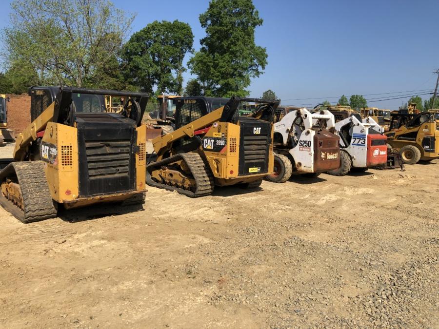 Some Caterpillar and Bobcat compact track loaders were sold over the internet to a contractor in Jacksonville, N.C.
(CEG photo)