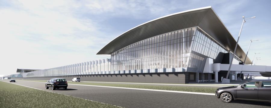 The 10-gate addition will house Delta Air Lines and three common use gates. (Rendering courtesy of CLT Airport)