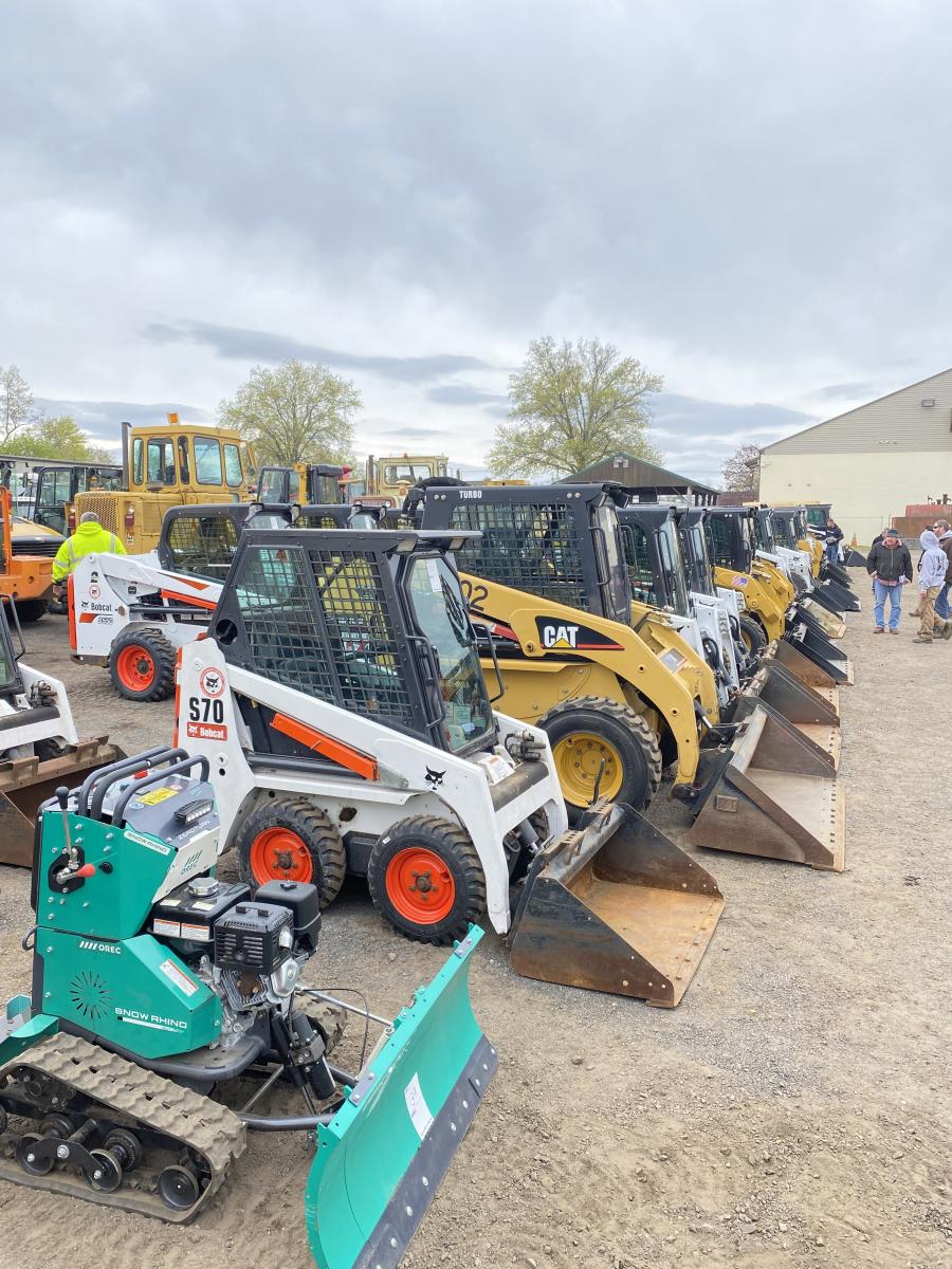 Skid steers from an assortment of manufacturers were up for bid.
(CEG photo)