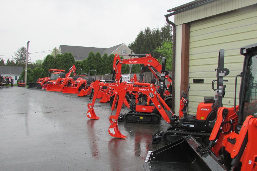 An extensive lineup of Kubota equipment greeted guests as they stopped by for the customer appreciation day and a free lunch.
(CEG photo)
