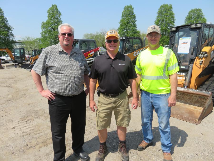 (L-R) are Patrick Miller of the Village of Plainfield; Steve Costello of McCann Industries; and Brian Fahnstrom of the Village of Plainfield.
(CEG photo)