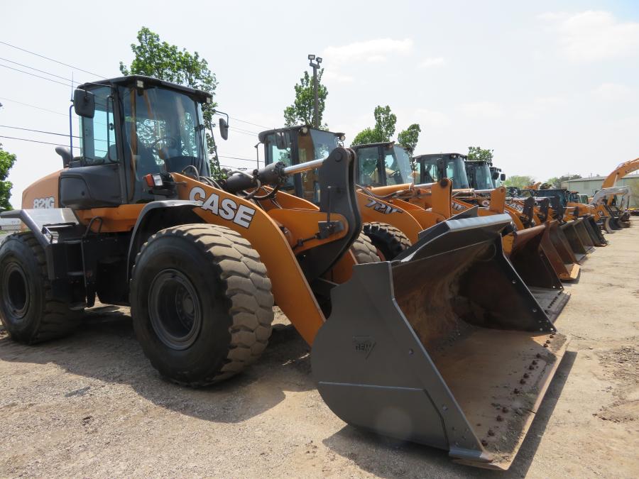Plenty of wheel loaders were looking for new owners during McCann’s used equipment event.
(CEG photo)