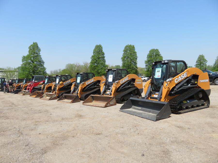 Plenty of Case skid steers were available for customers.
(CEG photo)