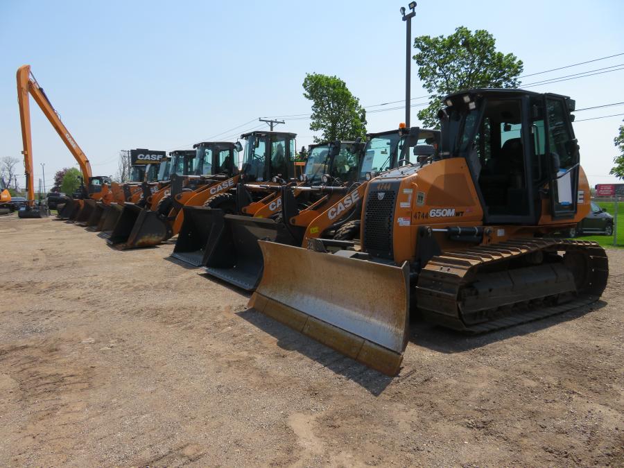 McCann had a variety of Case dozers and wheel loaders on the lot during the open house.
(CEG photo)
