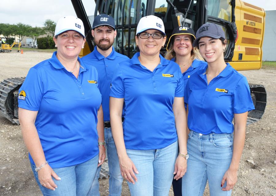 Members of the Kelly Tractor marketing team put on another successful Operator Challenge. (L-R) are Mabel Beltran, Flavio Del Pino, Margarita Arroyo, Barbie Diaz and Claudia Luzardo. 
(CEG photo)