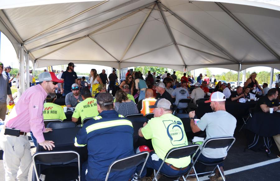 A great crowd came out and enjoyed a barbeque lunch under the big-top tent on a picture-perfect North Georgia day.
(CEG photo)