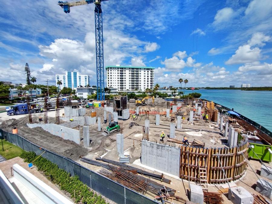 The 8-story development is on track to top-off construction in December, with delivery slated for the fall of 2023. (CMC Group/Morabito Properties photo)