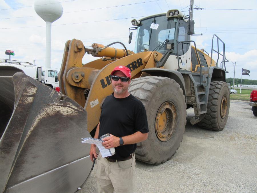 Luke Young of the Bluffton Golf Club came to the auction in search of attachments and site dumpers.
(CEG photo)