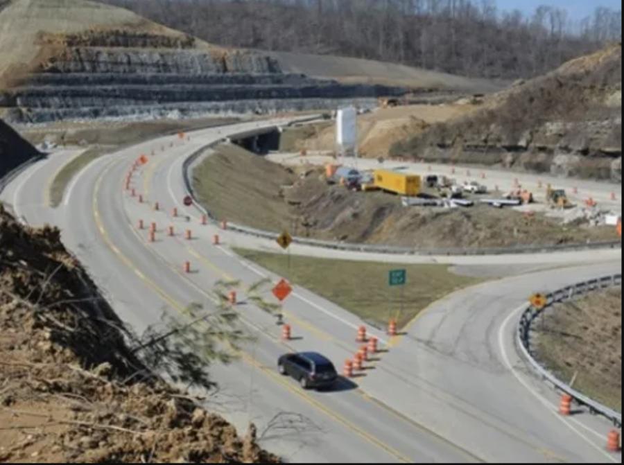 The Mountain Parkway Expansion is divided into six construction segments.
(KYTC photo)