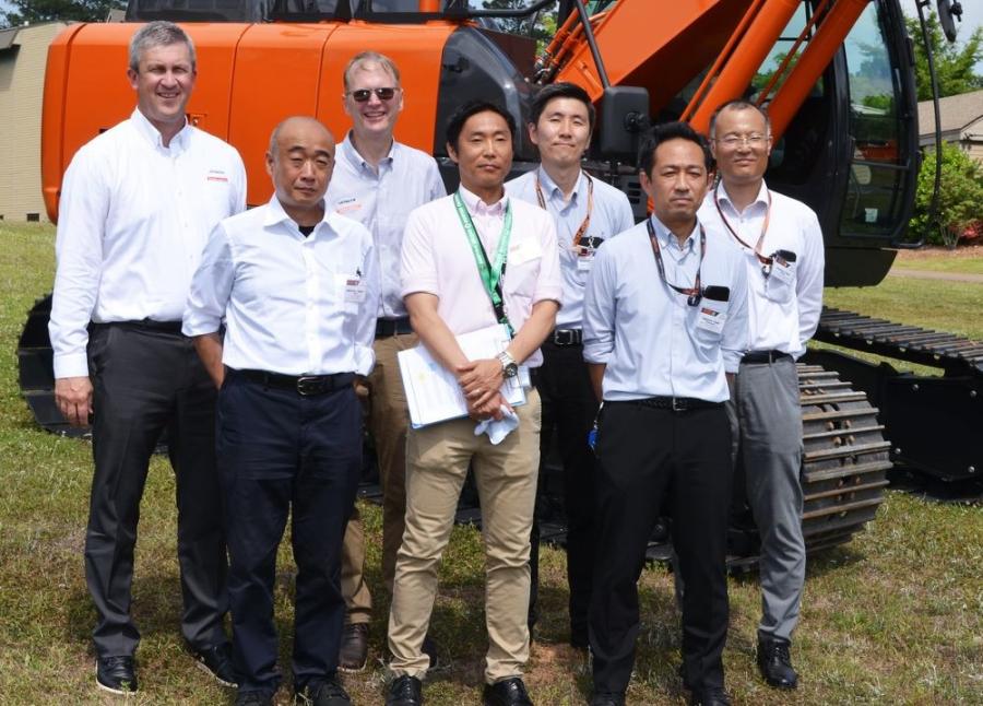 Some of the many Hitachi representatives who made this event a huge success (L-R) included Simon Wilson; Hiroyuki Isobe; Rob Orlowski; “K” Matsumoto; “Yoshi” Yamada; “Tak” Kuwahara; “Yui” Takubo and Sam Shelton (not pictured).
(CEG photo)