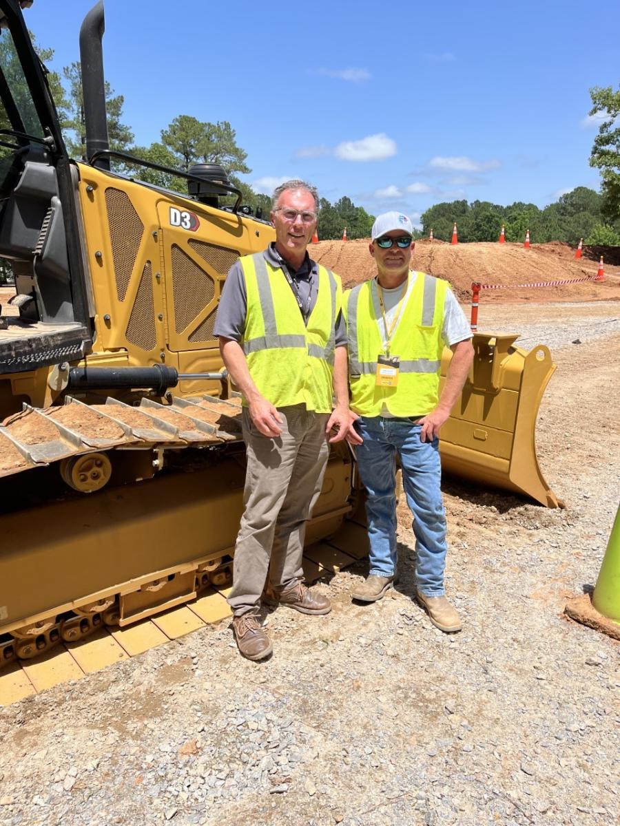Brian Metcalf (L) of Gregory Poole and James Collopy of Providence Construction in Clayton, N.C.
(CEG photo)