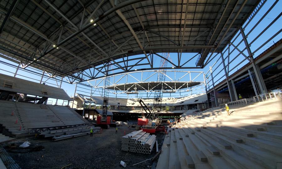 Class III Structural ($1 million to $2.5 million) was awarded to Williams Steel Erection Co. Inc., for construction of a multi-purpose 10,000-seat arena on the campus of James Madison University in Harrisonburg, Va.
