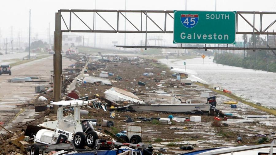 The project is centered around a massive floodwall protecting Galveston Bay (and thus Houston) from storm surges coming in from the Gulf of Mexico.
(Texas A&M photo)