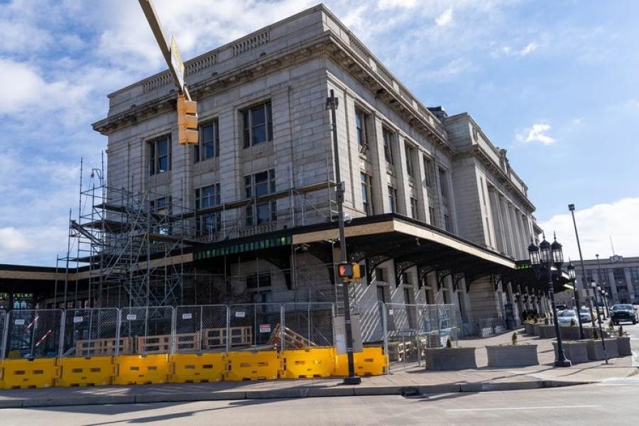The overall purpose of the Penn Station project is to get the building, opened in 1911, restored to where it becomes a Station North standout community treasure. (Amtrak/Lawrence Green photo)