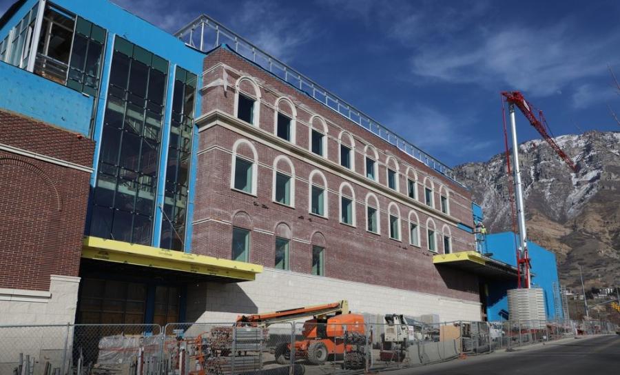 The 170,000 sq.-ft. building will be located in the southwest corner of the parking lot east of the J. Reuben Clark Law School and will feature a number of upgrades to the facilities.
(Photo courtesy of BYU)