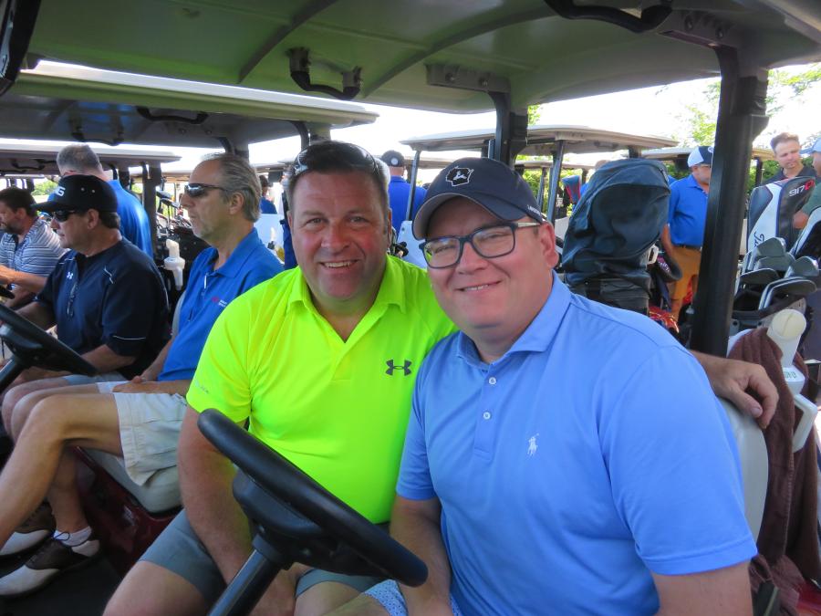 Arctic Snow & Ice Control’s John Starek (L), director of operations, and Joe Jaworski, asset manager, are ready for a day on the links.
(CEG photo)