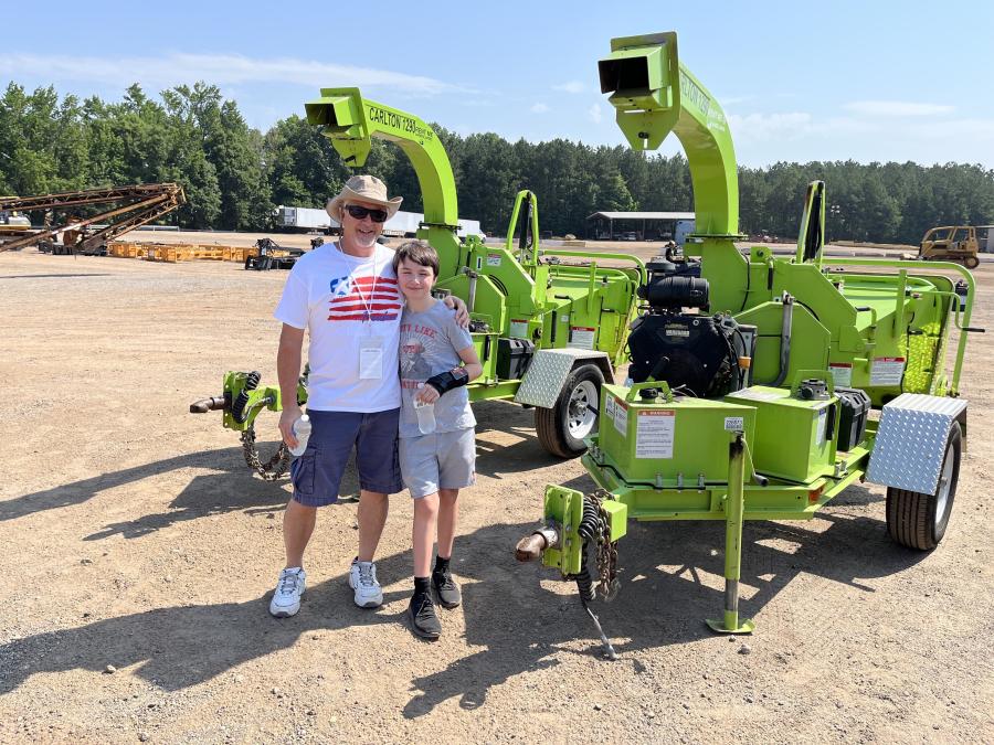 David and Lane Sanchez of Sanchez Construction in Greenville, S.C., were interested in bidding on these Carlton 1290 chippers.
(CEG photo)