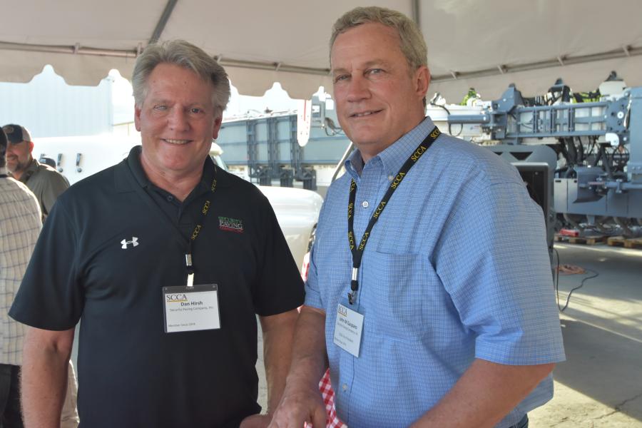 Dan Hirsh (L) and John M. Gasparo of Security Paving Company Inc.
(CEG photo)