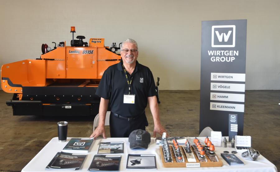 Nixon-Egli Equipment is the California dealer for the full line of Wirtgen products. Raul Deyden of Wirtgen  was there to discuss all that the line provides.
(CEG photo)